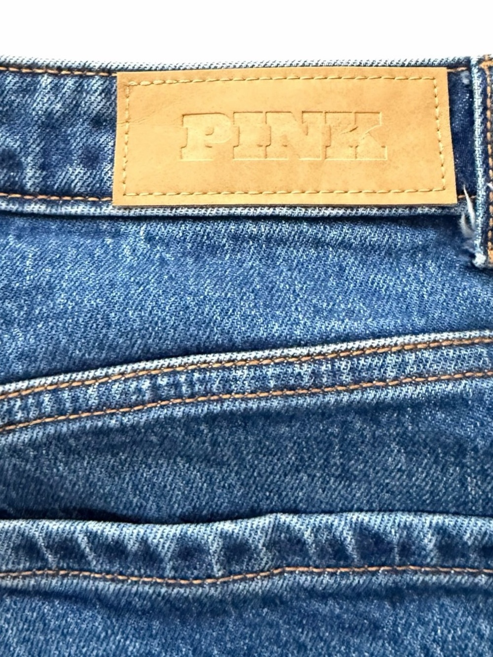 Victoria’s Secret Pink Wide Leg Jeans Women’s Size 18 High Rise Blue Denim - Picture 6 of 11